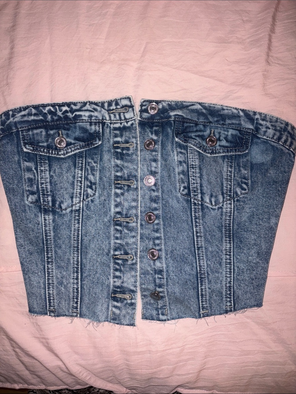 NWOT Denim Corset Top - Blue Jean Bustier